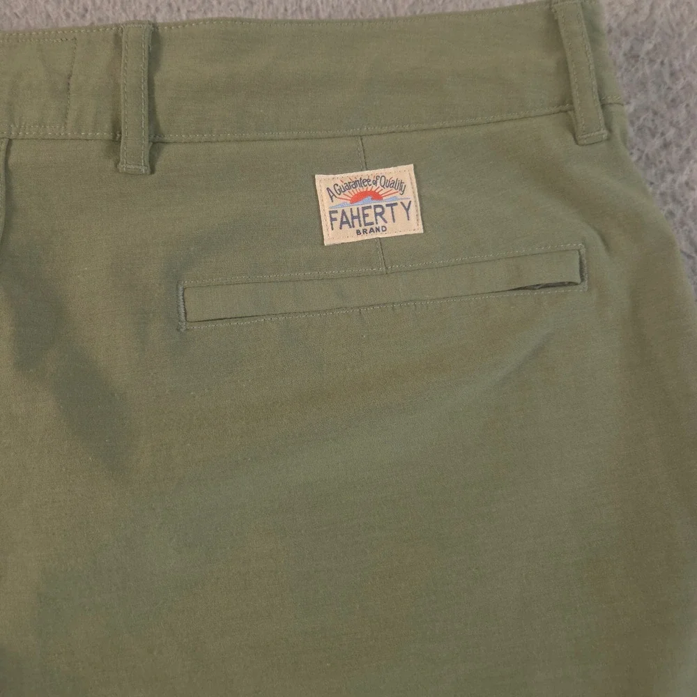 Faherty Shorts Mens 33 Belt Loop All Day Stretch Hybrid Chino Summer Casual